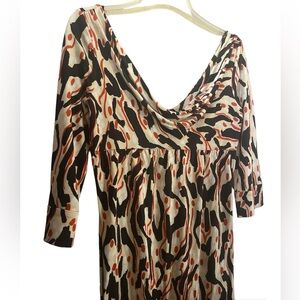 Diane von Furstenberg Silk Empire Waist Dress